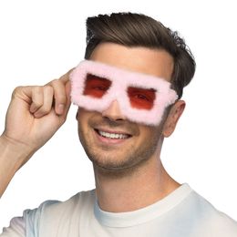 Lysbildefremvisning - Briller Fluffy Lyserød