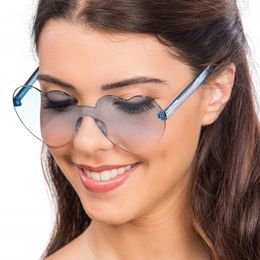 Bildspel - Glasögon Hjärtformade Blå