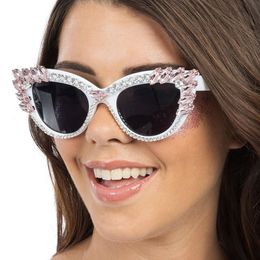 Glasögon med Stenar Rosa