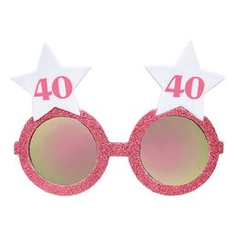 Glasögon Rosa med Stjärnor 40