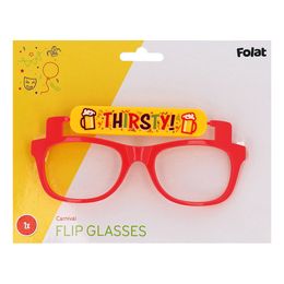 Lysbildefremvisning - Briller Thirsty/Cheers Rød