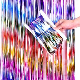Glitterdraperi Regnbue Brede Strimler