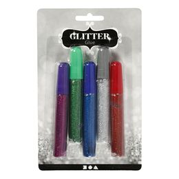 Bildspel - Glitterlim Mixade Färger