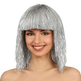 Glitterperuukki Deluxe Hopea