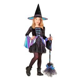 Glittrig Häxa Barn Maskeraddräkt