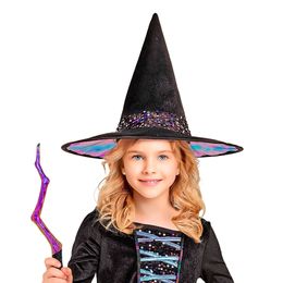 Bildspel - Glittrig Häxa Barn Maskeraddräkt