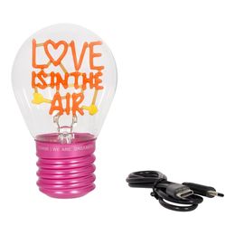 Bildspel - Glödlampsformad Bordslampa Love is in the air