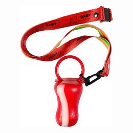 Godisnapp med Nyckelband Röd/Vit