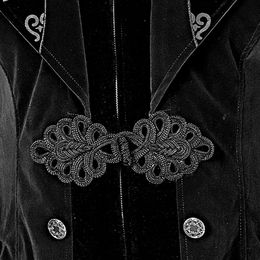 Lysbildefremvisning - Gotisk Svart Kåpe i Fløyel Herre