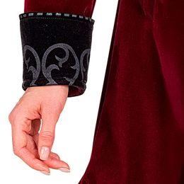 Lysbildefremvisning - Gotisk Vinrød Kåpe i Fløyel Dame