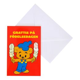 Bildspel - Gratulationskort Bamse