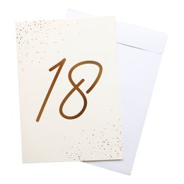 Diaesitys - Onnittelukortti Kulta Numero kirjekuorella