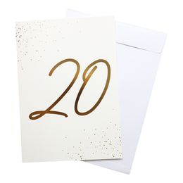 Diaesitys - Onnittelukortti Kulta Numero kirjekuorella