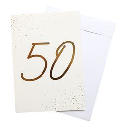 Diaesitys - Onnittelukortti Kulta Numero kirjekuorella