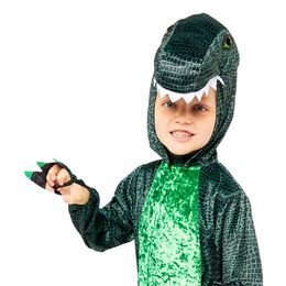 Bildspel - Grön Dinosaurie Barn Maskeraddräkt