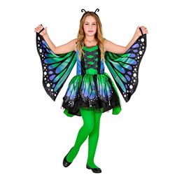 Grønn/blå Sommerfugldrakt Barn