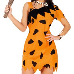 Bildspel - Grottmänniska Dam Maskeraddräkt