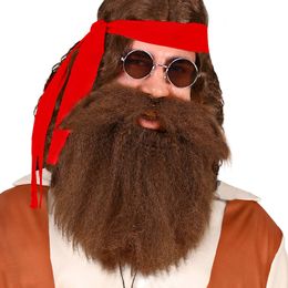 Bildspel - Grottmänniska Mustasch & Skägg Brun