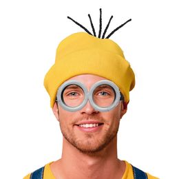 Gul Gruvarbetare Mössa & Glasögon