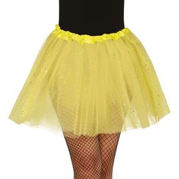 Gult Tyllskjørt med Glitter