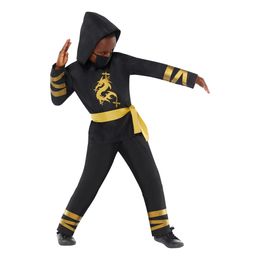 Bildspel - Guld Ninja Barn Maskeraddräkt