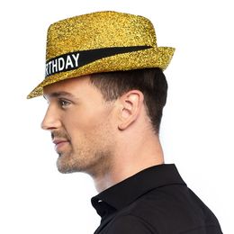 Diaesitys - Kultahattu Happy Birthday