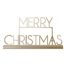 Gyldent Metalskilt Merry Christmas