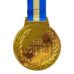 Guldmedalj Bra Jobbat med Blågult Band