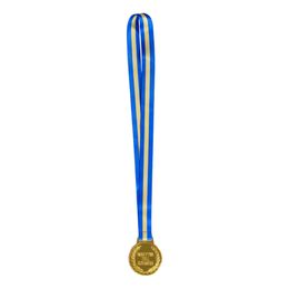 Bildspel - Guldmedalj Grattis Till Examen med Blågult Band