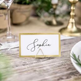 Lysbildefremvisning - Holder til  Plasseringskort Triangler Gull