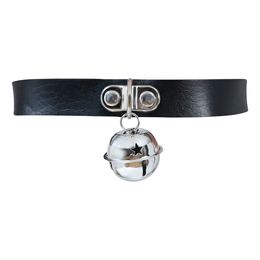 Lysbildefremvisning - Choker Halsbånd med Bjelle