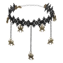 Bildspel - Halsband Choker med Spindlar