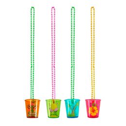 Halskæde Hawaii med Shotglas