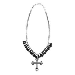 Diaesitys - Kaulakoru ristillä ja helmillä