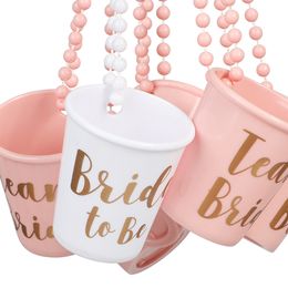 Bildspel - Halsband med Shotglas Bride to Be