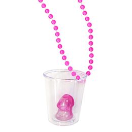 Halsband med Shotglas Rosa Penis