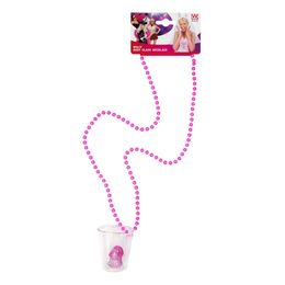 Bildspel - Halsband med Shotglas Rosa Penis