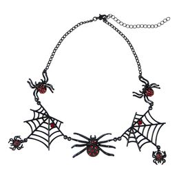 Halskjede Svart med Edderkopper