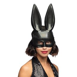 Lysbildefremvisning - Halvmaske Kanin Sort