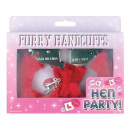 Bildspel - Handbojor med Fluff Röd