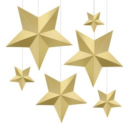 Hengende Dekorasjon Stjerner Gull