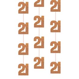 Hängande Dekorationer 21 Roséguld