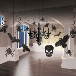 Lysbildefremvisning - Hengende Dekorasjoner Glitter Halloween