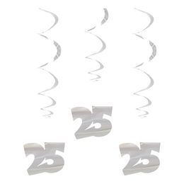 Swirls 25 Silver Hängande Dekoration