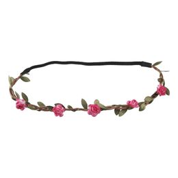 Hårband med Blommor Rosa
