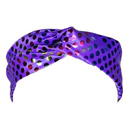 Hårband Disco Lila Färgskimrande