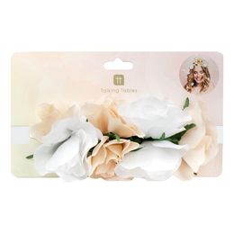 Lysbildefremvisning - Hårbånd Roser Hvit/Aprikos