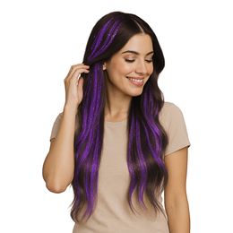 Hårforlengelse Glitter Lilla
