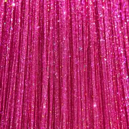 Bildspel - Hårförlängning Glitter Rosa
