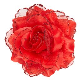 Bildspel - Hårklämma Ros med Glitter